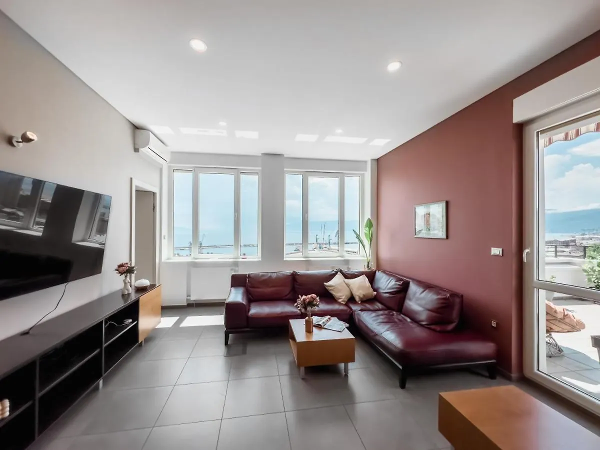 105M2 Penthouse Sea View Rijeka With Free Garage Parking Apartment